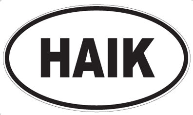 HAIK - Oval Magnet