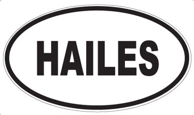 HAILES - Oval Magnet