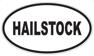 HAILSTOCK - Oval Sticker