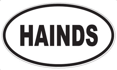 HAINDS - Oval Magnet