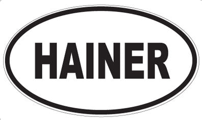 HAINER - Oval Sticker