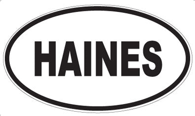 HAINES - Oval Magnet