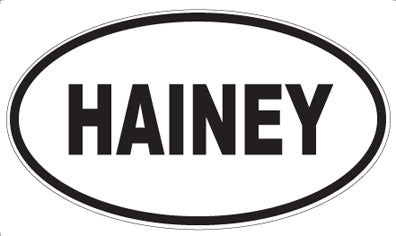 HAINEY - Oval Magnet