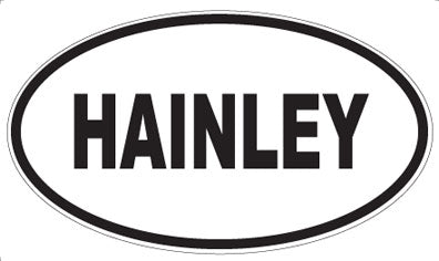 HAINLEY - Oval Sticker