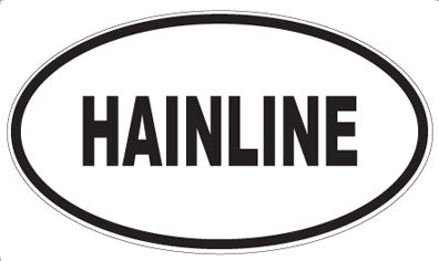 HAINLINE - Oval Sticker