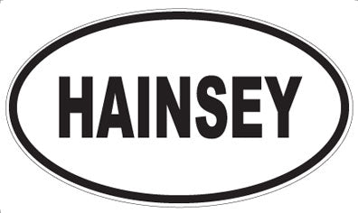 HAINSEY - Oval Magnet
