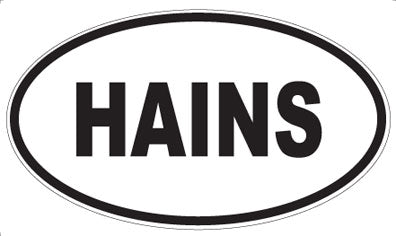 HAINS - Oval Magnet