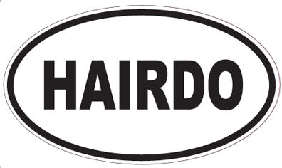 HAIRDO - Oval Sticker