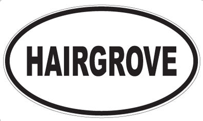 HAIRGROVE - Oval Sticker