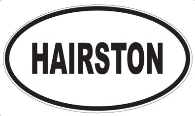 HAIRSTON - Oval Sticker