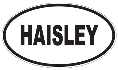 HAISLEY - Oval Magnet