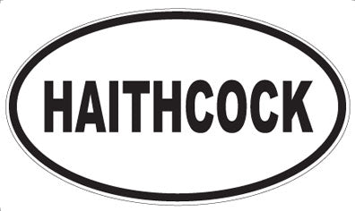HAITHCOCK - Oval Magnet