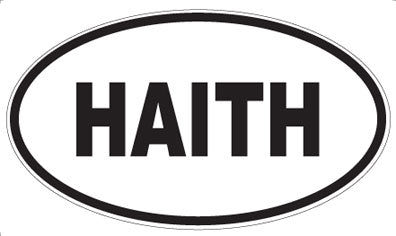 HAITH - Oval Magnet