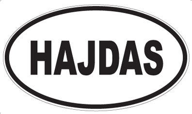 HAJDAS - Oval Sticker