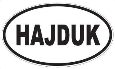 HAJDUK - Oval Sticker