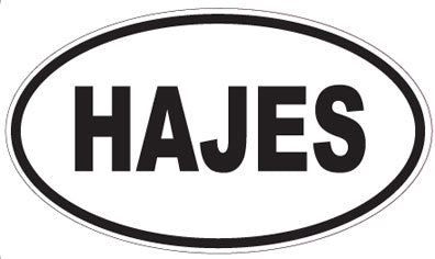 HAJES - Oval Magnet