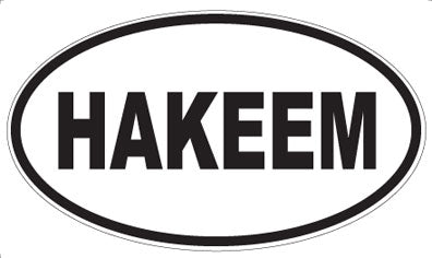 HAKEEM - Oval Sticker