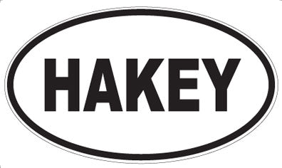 HAKEY - Oval Magnet