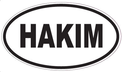 HAKIM - Oval Sticker
