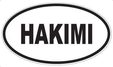 HAKIMI - Oval Sticker