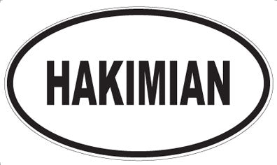 HAKIMIAN - Oval Magnet