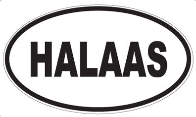 HALAAS - Oval Sticker