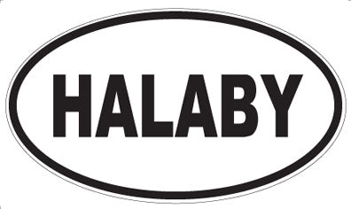 HALABY - Oval Magnet