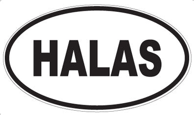 HALAS - Oval Sticker