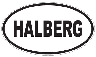 HALBERG - Oval Sticker