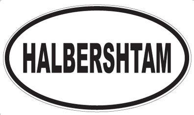 HALBERSHTAM - Oval Sticker