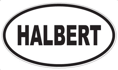HALBERT - Oval Magnet