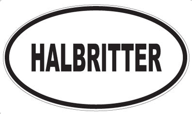 HALBRITTER - Oval Sticker