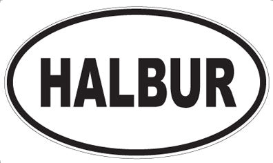 HALBUR - Oval Sticker