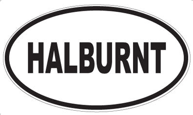 HALBURNT - Oval Magnet