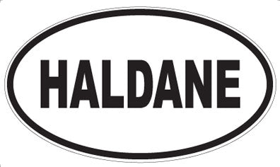 HALDANE - Oval Sticker