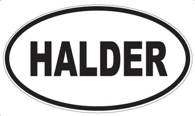 HALDER - Oval Sticker