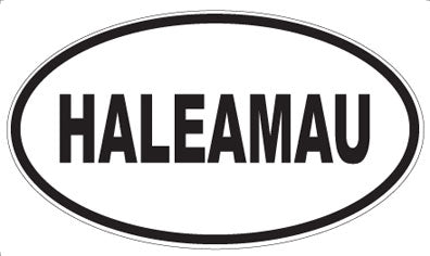HALEAMAU - Oval Sticker