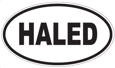 HALED - Oval Sticker