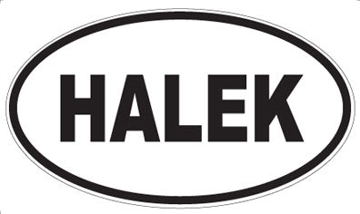 HALEK - Oval Sticker