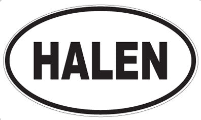 HALEN - Oval Sticker