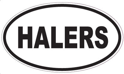 HALERS - Oval Sticker