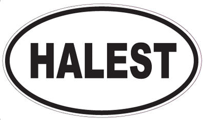 HALEST - Oval Sticker
