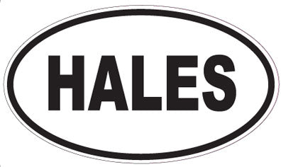 HALES - Oval Magnet