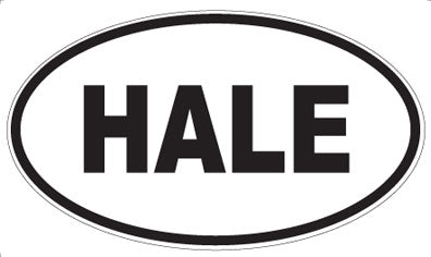 HALE - Oval Magnet