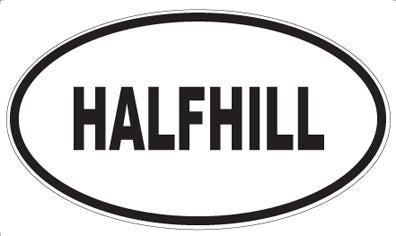 HALFHILL - Oval Sticker