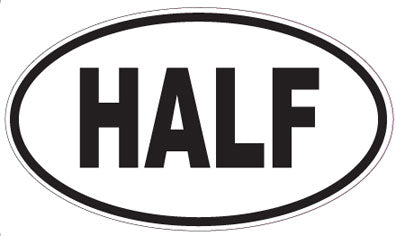 HALF - Oval Sticker