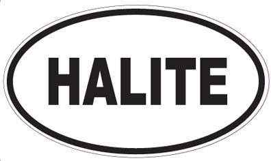 HALITE - Oval Sticker