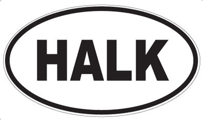 HALK - Oval Sticker