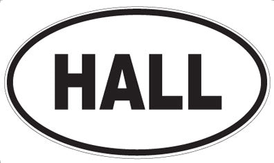 HALL - Oval Magnet