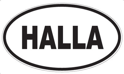 HALLA - Oval Sticker